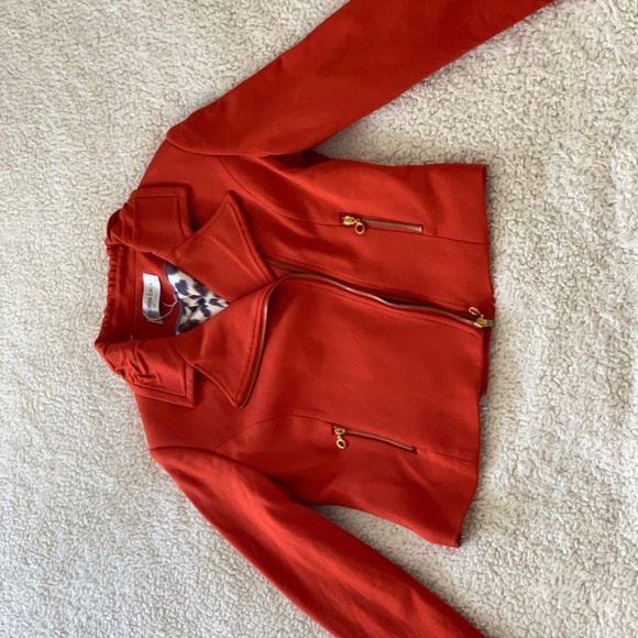 Cropped Jacket size medium Patriza Luca Milano. Zipper details, Y2K  Style - Picture 8 of 9